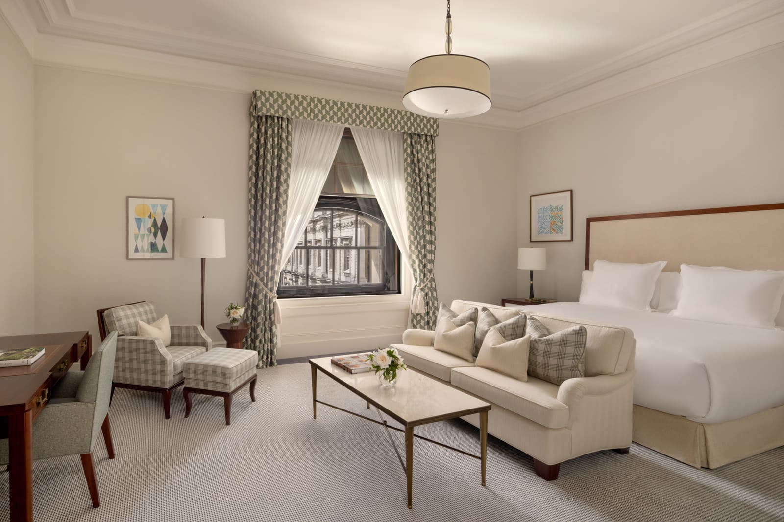 Executive room at Raffles London at The OWO, Whitehall. Official hotel photograph.